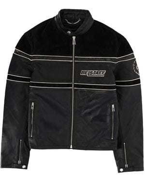 Belstaff Logo Band Collar Jacket - Black