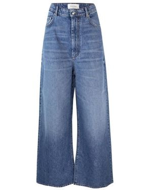 Sportmax Oversized Low Rise Jeans - Blue