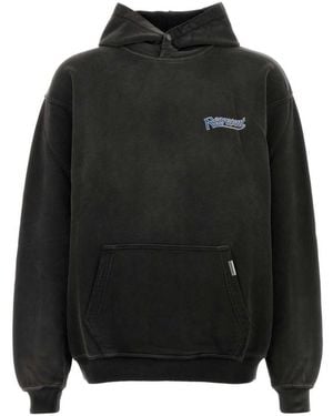 Represent Logo Oversized Hoodie - Black