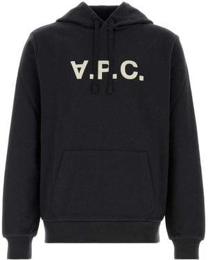 A.P.C. Regular Logo Hoodie - Black