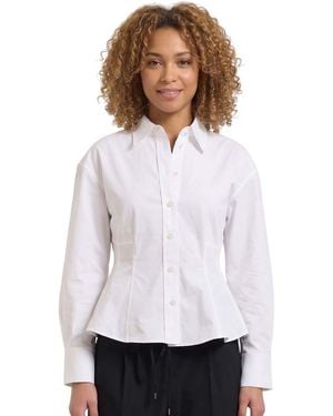 HUGO Relaxed Solid Shirt - White