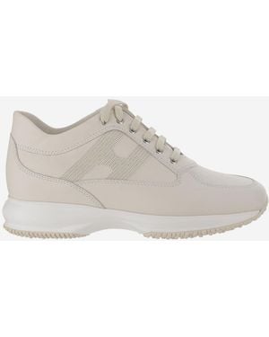 Hogan Logo Trainers - Grey