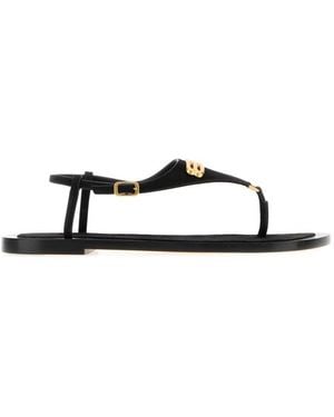 Balenciaga Embellished Sandals - Black