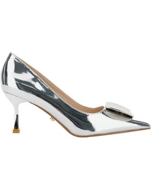 Twentyfourhaitch Pointed Toe Pumps - Metallic