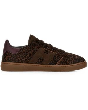 Hogan Lace Up Sneakers - Brown