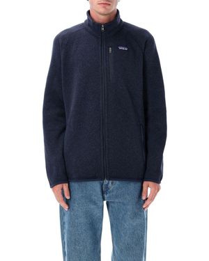 Patagonia Logo Jumper Jacket - Blue