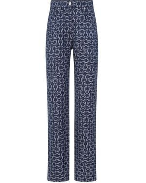 Givenchy Monogram Denim Jeans - Blue