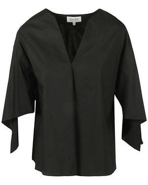 Psophia V-Neck Top - Black