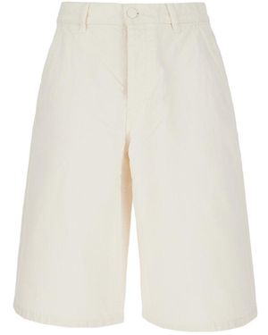 Ami Paris Solid Shorts - White