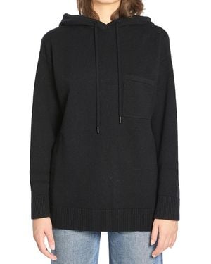 Max Mara Solid Hood Sweatshirt - Black