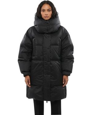 Bacon Quilted Hood Jacket - Black