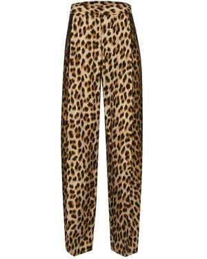Sportmax Camel Straight Pants - Brown