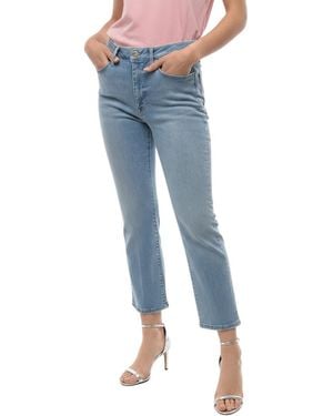 FRAME Straight High Rise Jeans - Blue