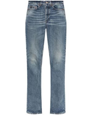 【関税＆送料込み】Saint Laurent Used Paris Denim Carrot-Fi Saint Laurent Carrot-Fit Jeans in Used Paris Denim | Saks