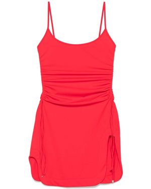 The Attico Cardinal Cotton Mini Dress - Red