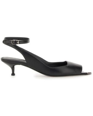 McQueen Solid Punk Sandals - White