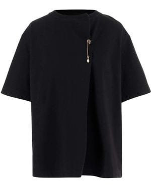 Carven Round Neck T-Shirt - Black