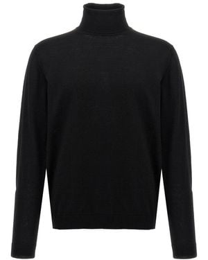 Roberto Collina Wool Turtleneck Jumper - Black