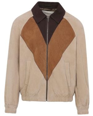 Valentino Shirt Collar Jacket - Brown