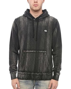 DIESEL Regular Logo Hoodie - Gray