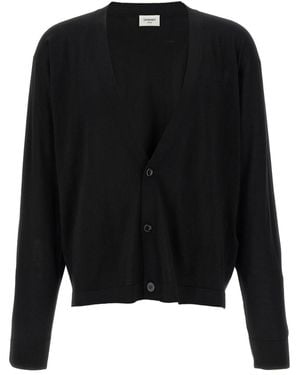 Saint Laurent Wool Cardigan - Black