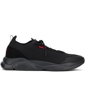 BOSS Solid Leon Sneakers - Black