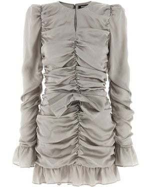 ROTATE BIRGER CHRISTENSEN Ls Mini Bow Dress - Grey