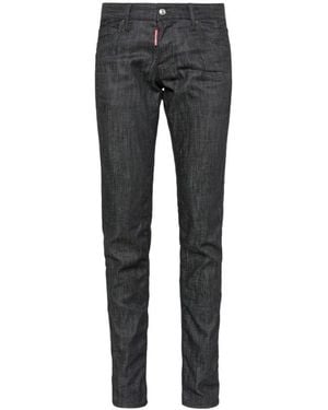 DSquared² Slim Mid Rise Jeans - Black