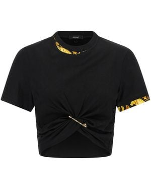 Versace Barocco Double Layer T-Shirt - Black