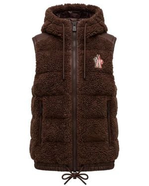 Moncler Textured Hood Jacket - Brown