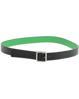 Bottega Veneta Logo Buckle Belt - Green
