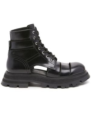 McQueen 'Wander' Ankle Boots - Black