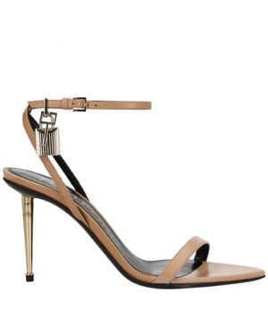 Tom Ford Ankle-Strap Heels - Metallic
