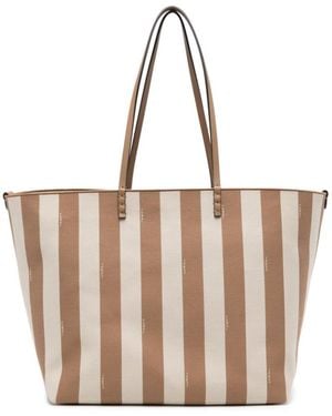 Fendi Roll Large Tote Bag - Natural