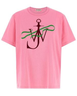 JW Anderson Cotton T-Shirt - Pink