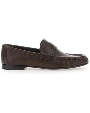 Brunello Cucinelli Leather Loafers - Brown