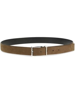 Tom Ford Textured Buckle Belt - White