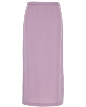 Gucci Crepe Skirt - Purple