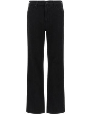Mother Flared High Rise Jeans - Black