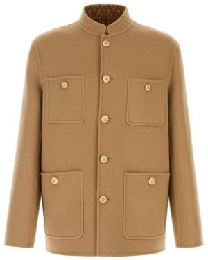 Valentino Light Solid Jacket - Brown