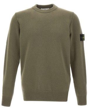Stone Island Crew Neck Sweater - Green