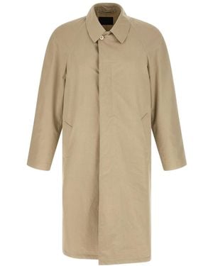 Prada Straight Trench Coat - Natural