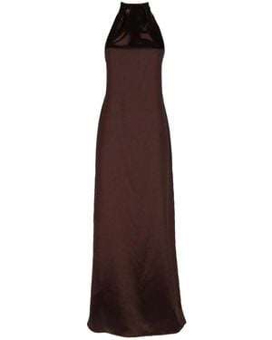 Alysi Halter Neck Maxi Dress - Purple