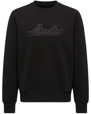 Moncler Crew Neck Sweatshirt - Black