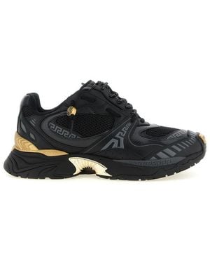 Versace Lace-Up Trainers - Black