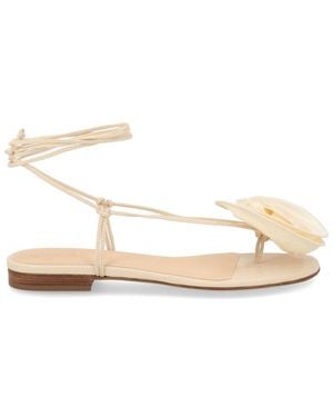Magda Butrym Floral Sandals - Natural