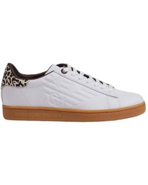 EA7 Leather Sneakers - White
