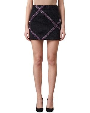 Des Phemmes Embellished Mini Skirt - Black