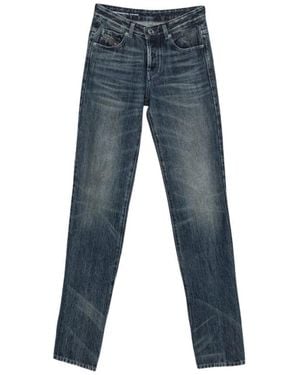 DIESEL Straight Mid Rise Jeans - Blue