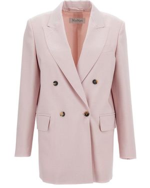Max Mara Double-Breasted 'Ombrosa' Jacket - Pink